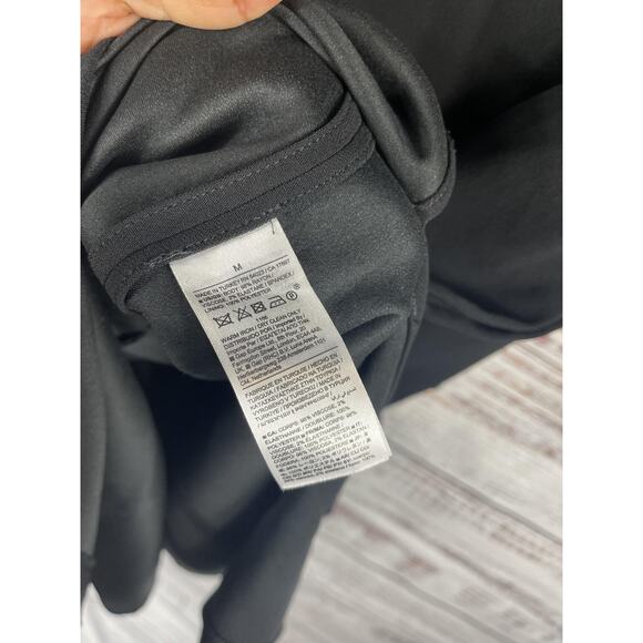 Banana Republic Dress Women's Medium Long Sleeve Mock Neck Side Slit Pockets - Picture 6 of 14